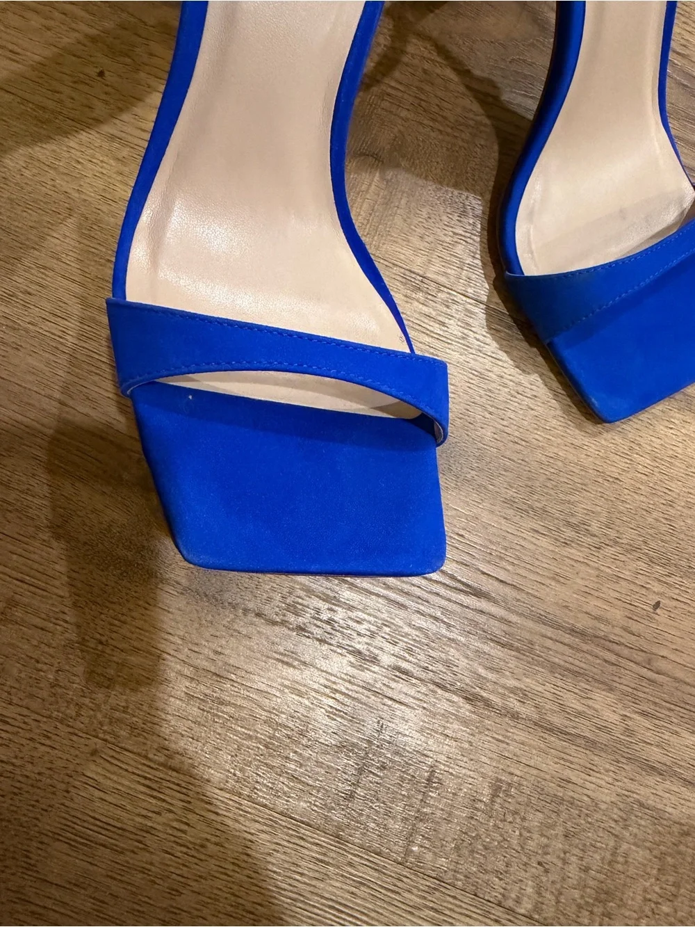 Steve Madden Royal Blue Suede Ankle-Strap Heels